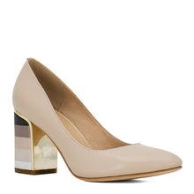 Load image into Gallery viewer, SOPHITINA Mature Hot Sale Pumps Fashion Colorful Square Heel High Quality Sheepskin Round Toe Shoes Elegant Women' s Pumps W10
